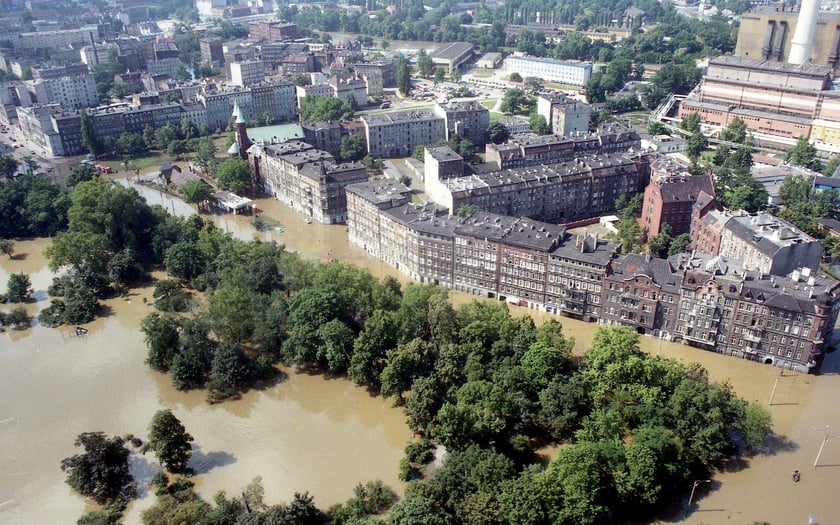plac Staszica, Wrocław, powódź 1997