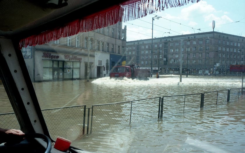 ulica Sądowa/Legnicka,  Wrocław, powódź 1997