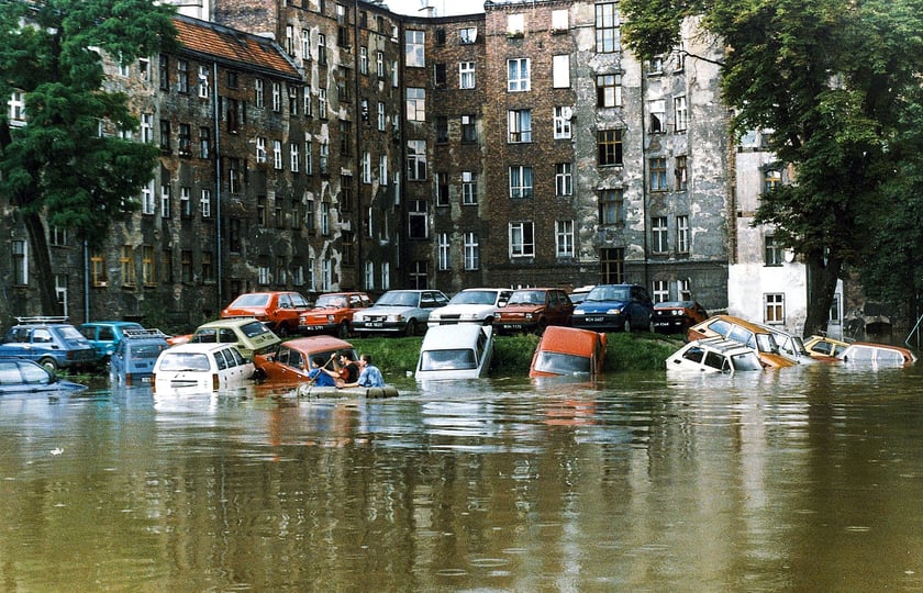 ul. Miernicza, Wrocław, powódź 1997