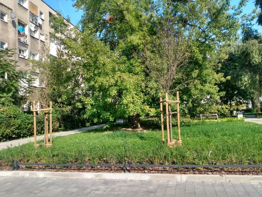 Podwórko otoczone: pl. Nowy Targ, pl. Nankiera i ul. Jodłową przeszło gruntowny remont