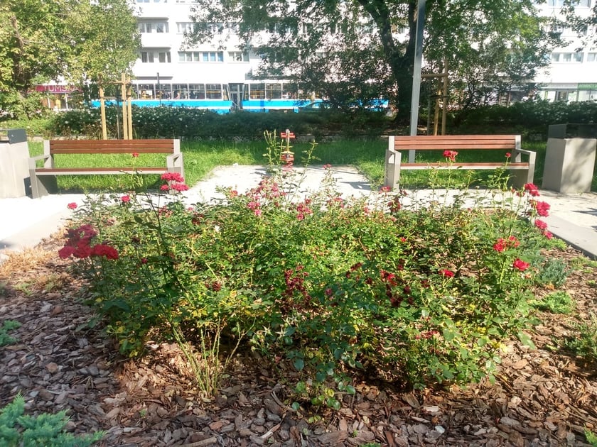 Podwórko otoczone: pl. Nowy Targ, pl. Nankiera i ul. Jodłową przeszło gruntowny remont