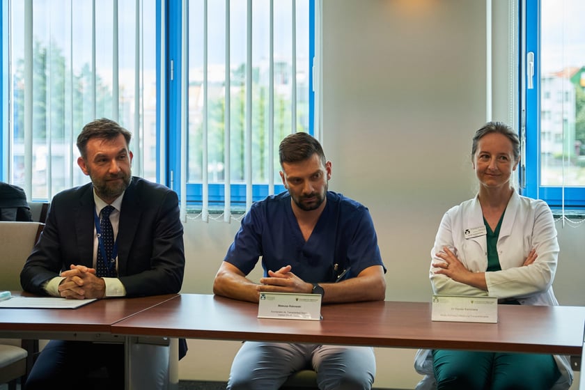 Konferencja z okazji pionierskiego zabiegu w USK we Wrocławiu