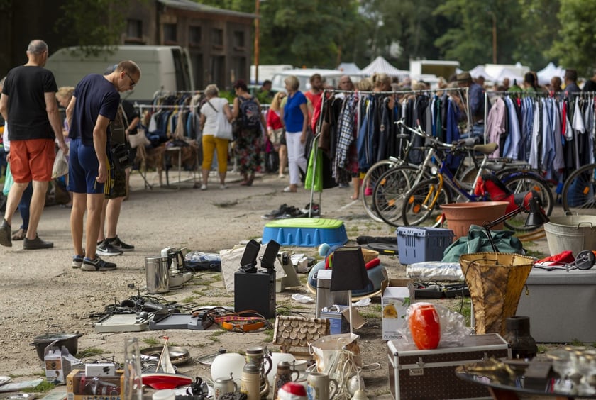 Targowisko na Młynie Sułkowice we Wrocławiu w każdą niedzielę przyciąga tłumy kupujących i sprzedających