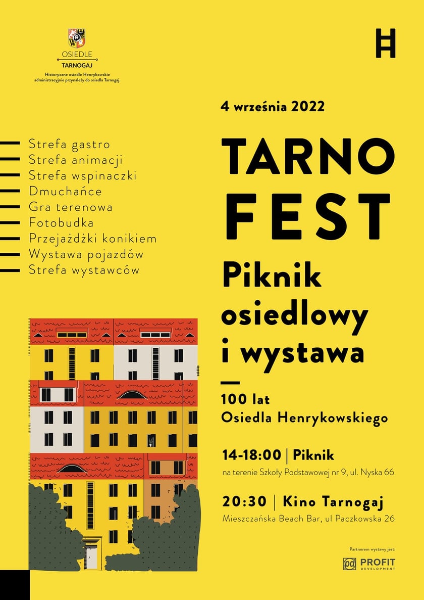 plakat pikniku organizowanego na osiedlu Tarnogaj