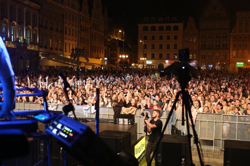 Koncert Kamila Bednarka na wrocławskim Rynku - 9 września 2022 r.
