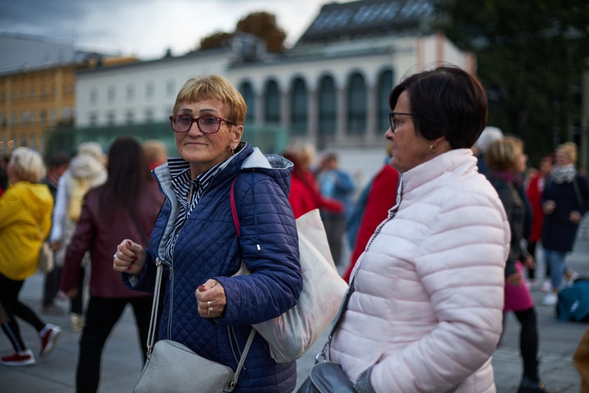 Wrocławska Potańcówka na pl. Wolności 17 września 2022 r. - na zdjęciach uczestnicy