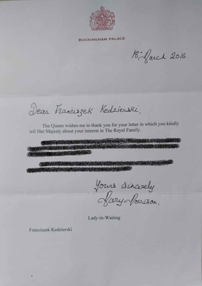 Pamiątki z pałacu Buckingham