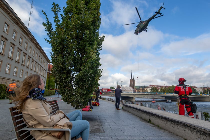 Ćwiczenia straży pożarnej we Wrocławiu ODRA 2022
