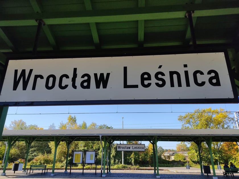 wystawa taboru kolejowego na dworcu Wrocław-Leśnica