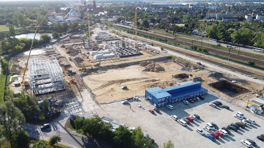 Budowa elektrociepłowni Czechnica w Siechnicach