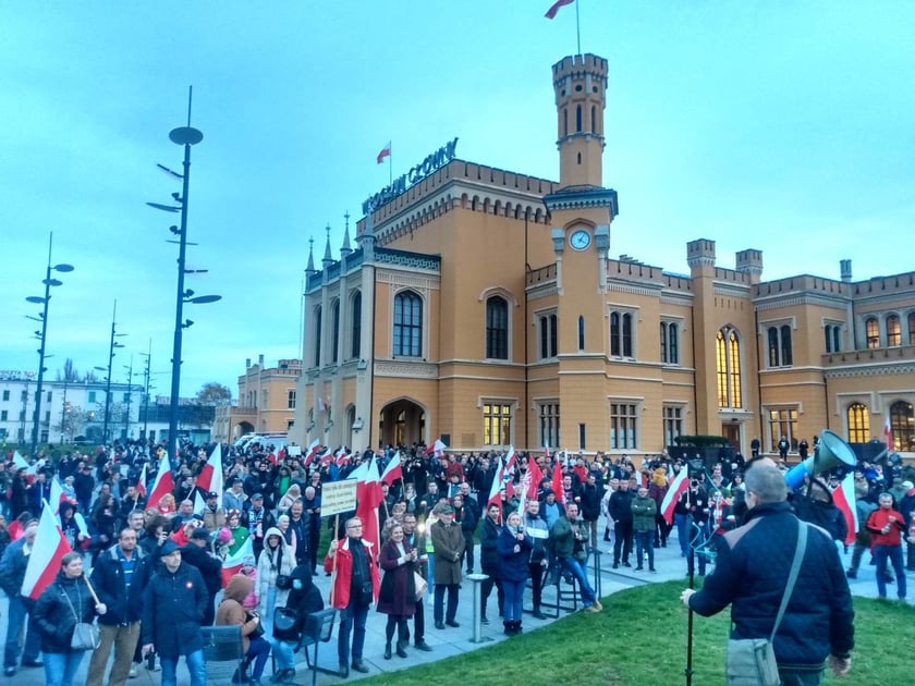 Na zdjęciu demonstracja narodowców z okazji 11 listopada