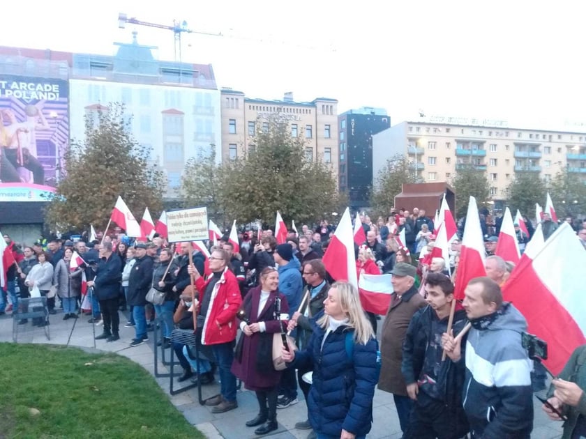 Na zdjęciu demonstracja narodowców z okazji 11 listopada