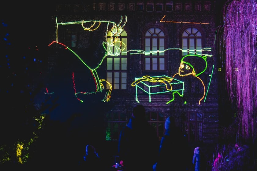 Na zdjęciu iluminacja Ogrodu Botanicznego we Wrocławiu w poprzednich latach