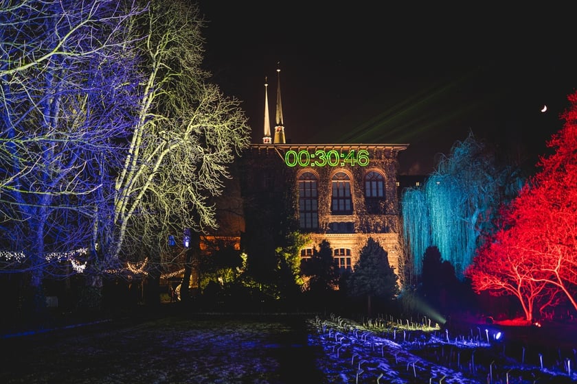 Na zdjęciu iluminacja Ogrodu Botanicznego we Wrocławiu w poprzednich latach