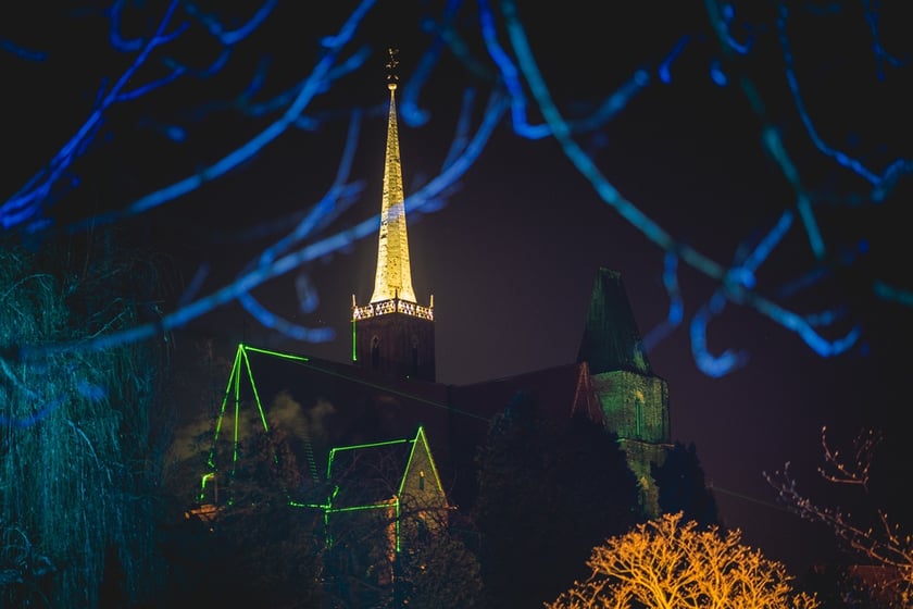 Na zdjęciu iluminacja Ogrodu Botanicznego we Wrocławiu w poprzednich latach