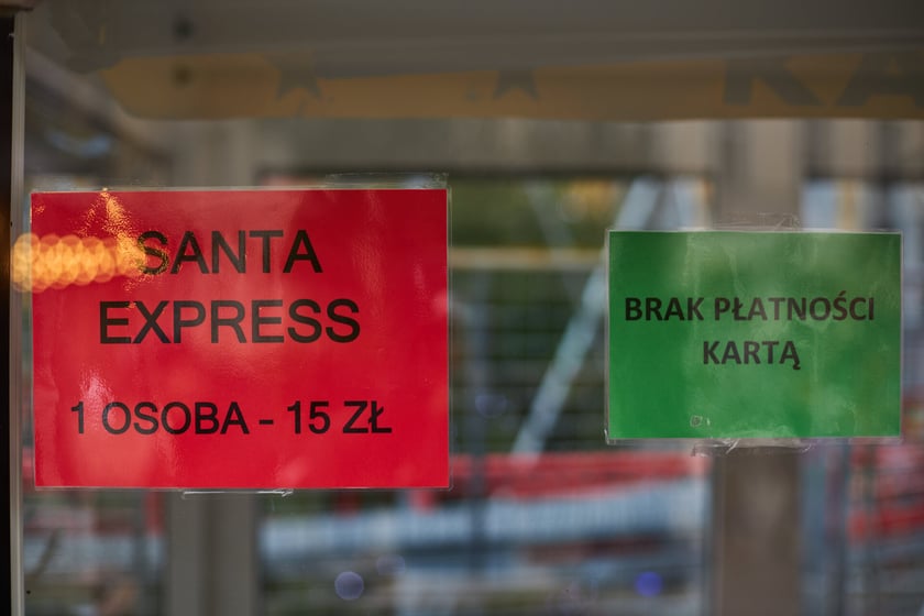 Kolejka górska Santa Express, cena: 15 zł za osobę