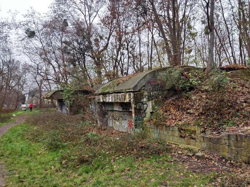Ruiny bunkra przy ul. Skarbowców