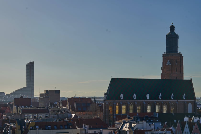 Widok na Wrocław z Wieży Matematycznej