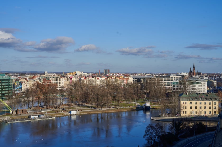 Widok na Wrocław z Wieży Matematycznej