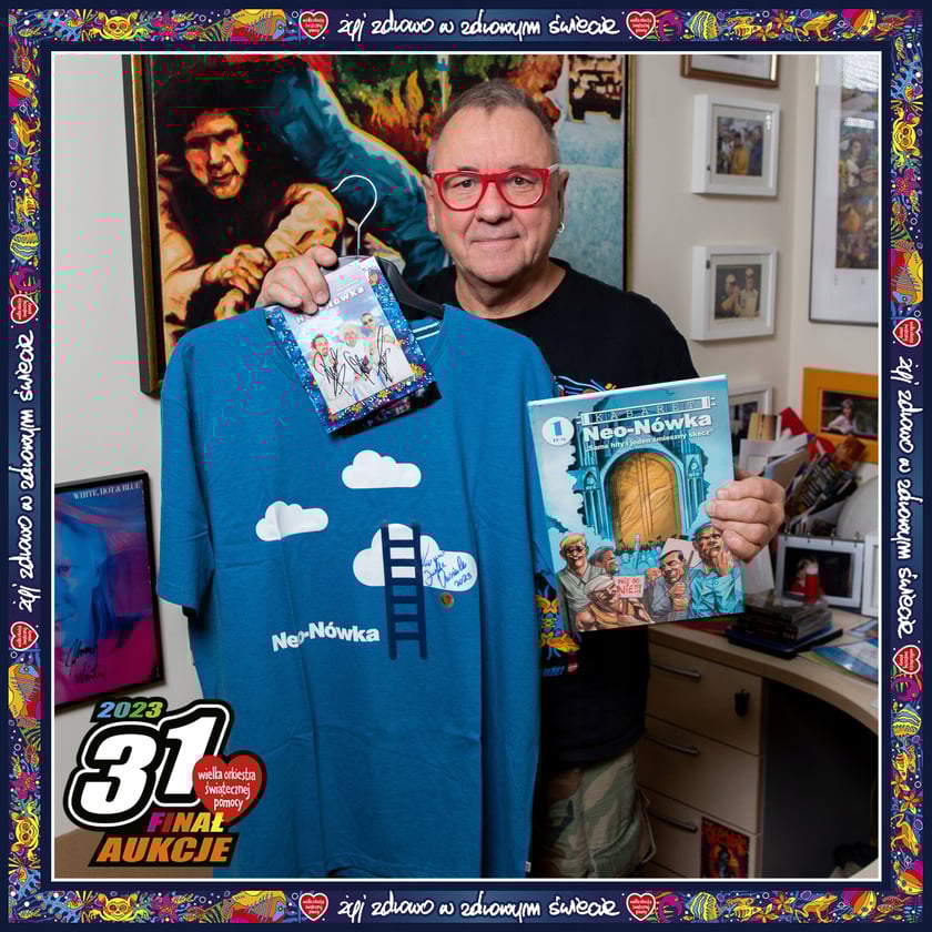 Aukcja WOŚP 2023:&nbsp;Komiks i koszulka kabaretu Neo-N&oacute;wka