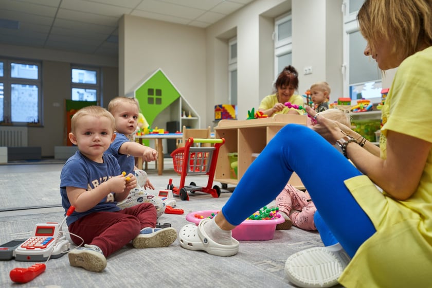 Zdjęcie z uroczystego otwarcia żłobka numer 5 po remoncie kapitalnym