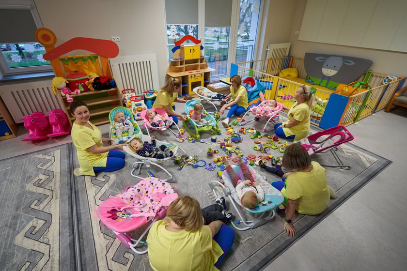 Zdjęcie z uroczystego otwarcia żłobka numer 5 po remoncie kapitalnym