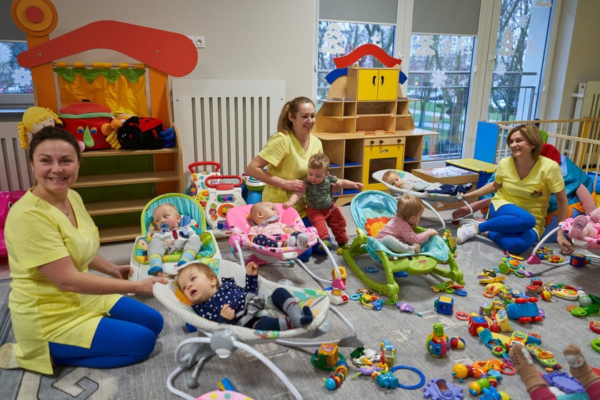 Zdjęcie z uroczystego otwarcia żłobka numer 5 po remoncie kapitalnym