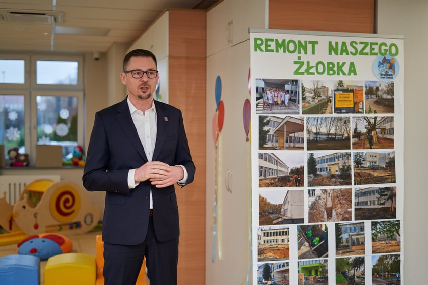 Zdjęcie z uroczystego otwarcia żłobka numer 5 po remoncie kapitalnym