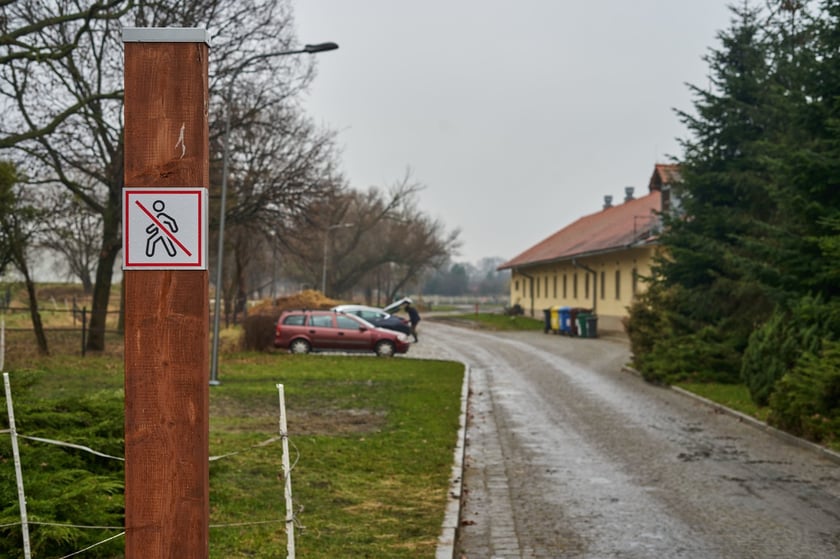 Oznaczenie strefy dla koni, po kt&oacute;rej nie można spacerować