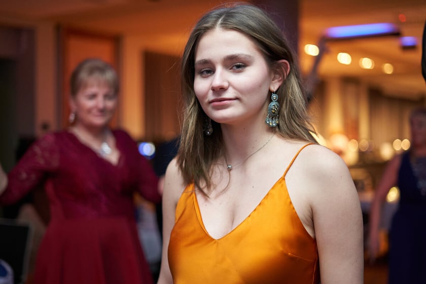 Na zdjęciu licealiści I LO na balu studniówkowym 27.01.2023