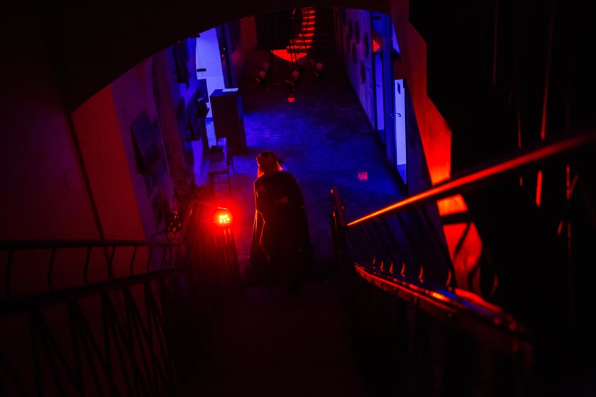 Na zdjęciu: Leśnicki zamek podczas nocnego zwiedzania