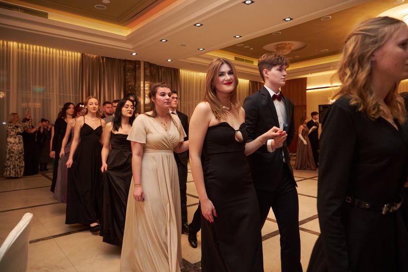 Na zdjęciu bal studni&oacute;wkowy IV LO 11.02.2023 r.