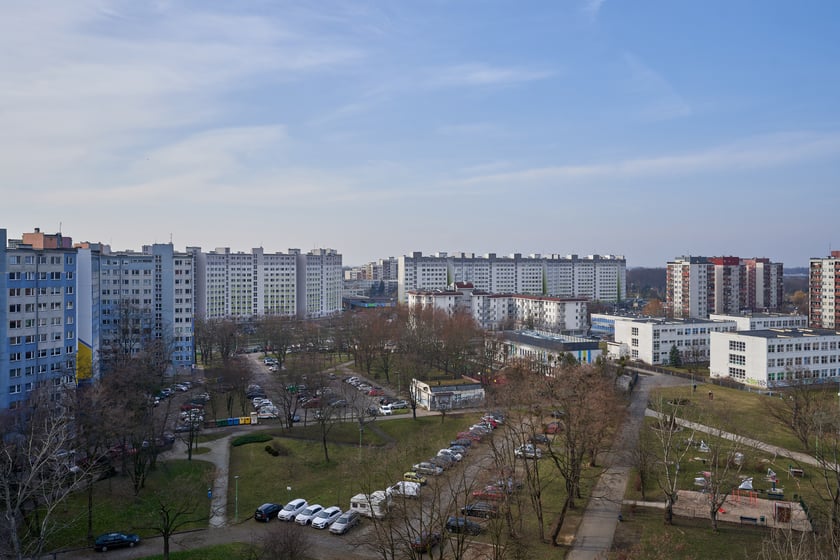 Osiedle Kozanów z lotu ptaka