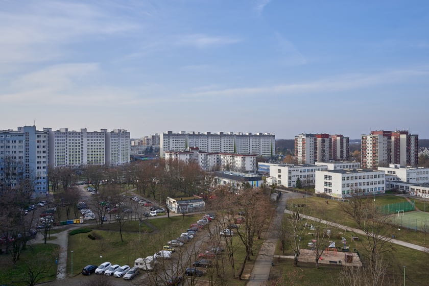 Osiedle Kozanów z lotu ptaka