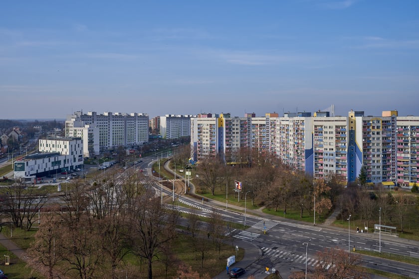 Osiedle Kozanów z lotu ptaka