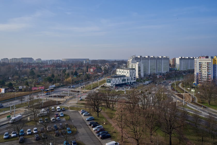 Osiedle Kozanów z lotu ptaka