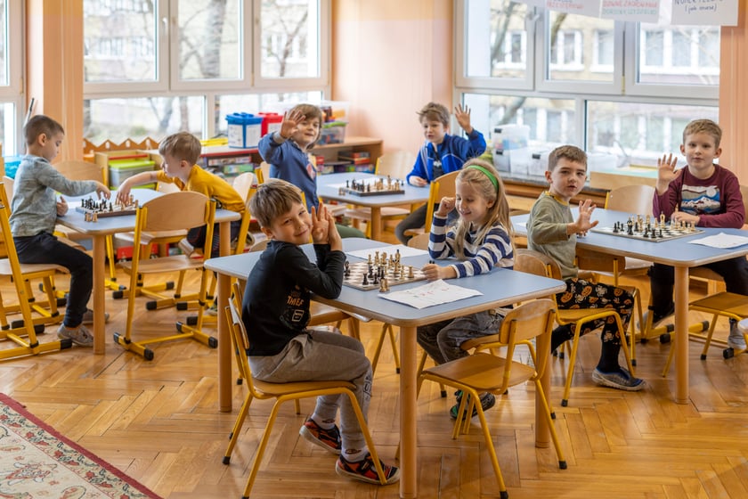 Turniej szachowy w Przedszkolu nr 99 we Wrocławiu