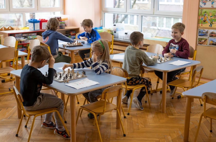 Turniej szachowy w Przedszkolu nr 99 we Wrocławiu