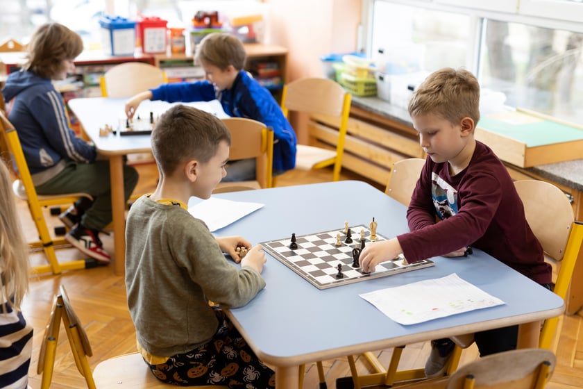 Turniej szachowy w Przedszkolu nr 99 we Wrocławiu