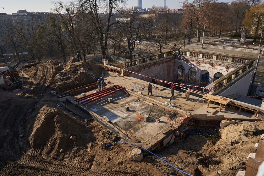 Remont Wzgórza Partyzantów w lutym 2023
