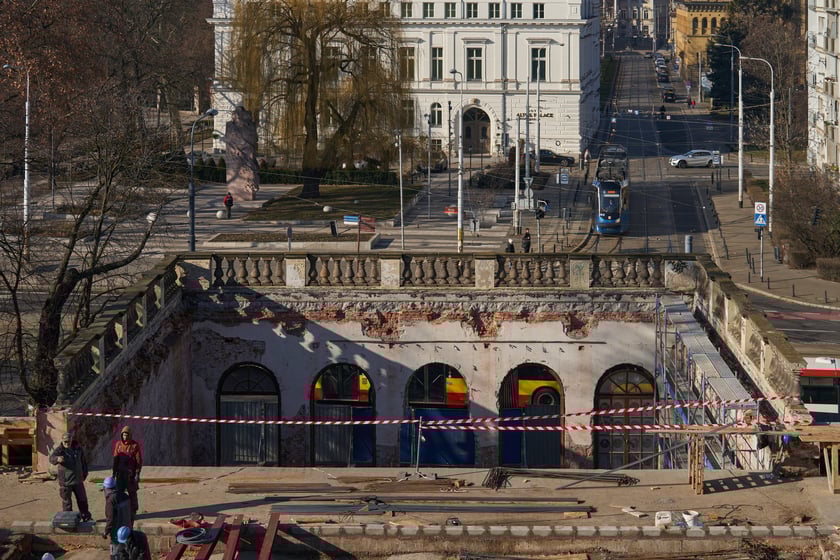Remont Wzgórza Partyzantów w lutym 2023