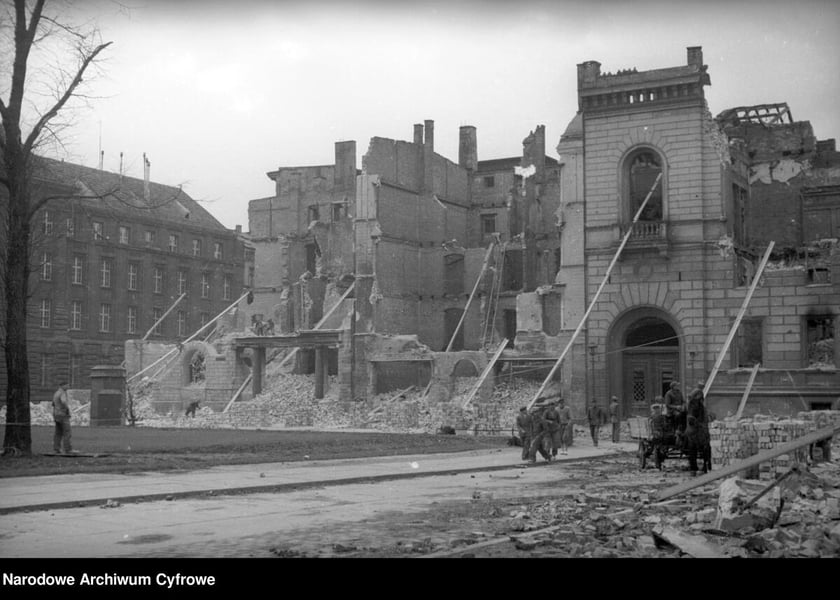 Prace rozbiórkowe we Wrocławiu, lata 1948-1949