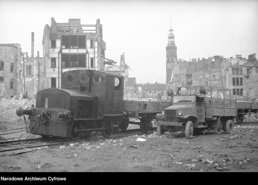 Prace rozbiórkowe we Wrocławiu, lata 1948-1949