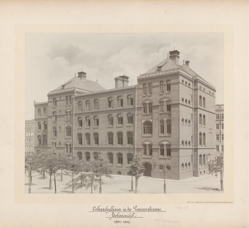 szkoła przy ulicy Poznańskiej, 1891-1892