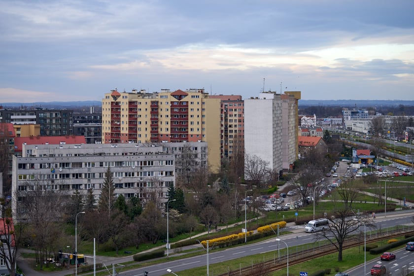 Panorama wrocławskiej Różanki