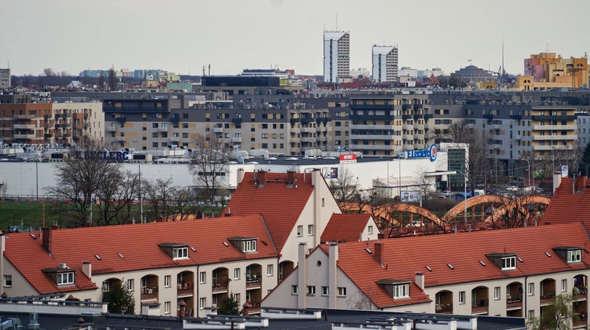 Panorama wrocławskiej Różanki