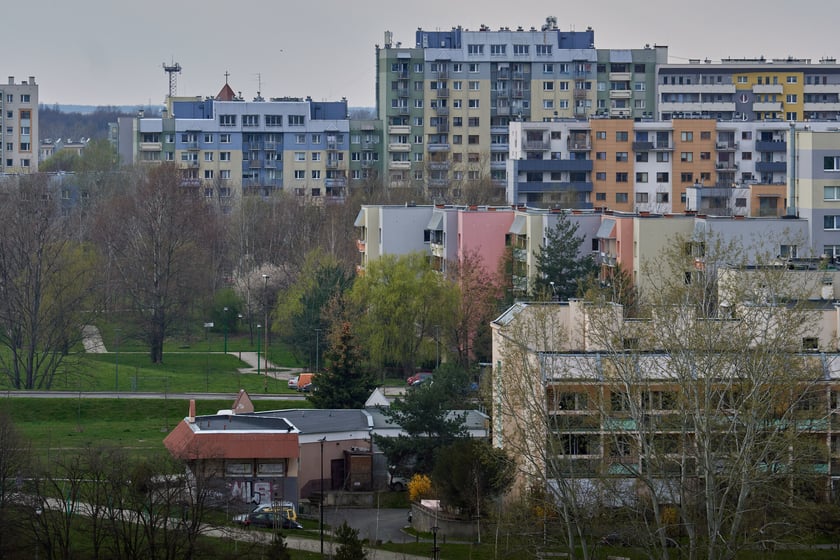 Panorama Gądowa Małego, wrocławskiego osiedla