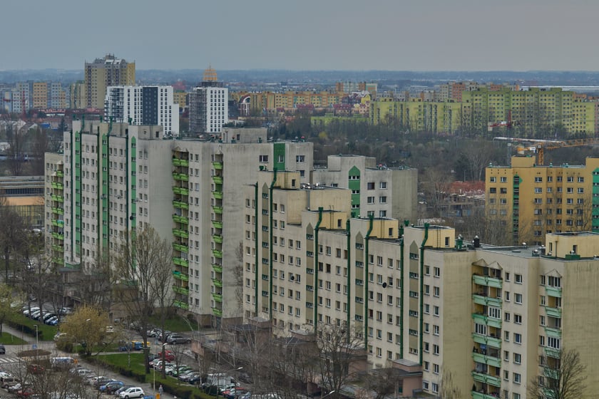 Panorama Gądowa Małego, wrocławskiego osiedla