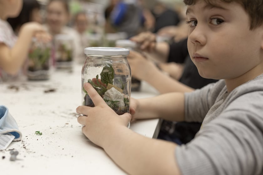 Warsztaty z sadzenia lasu w słoiku