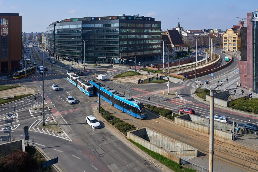 Obszar placu Dominikańskiego w kwietniu 2023 r.